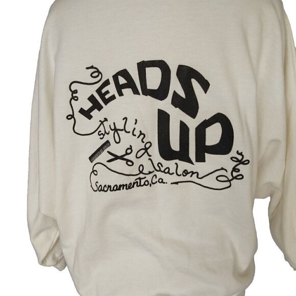 Vintage 80's Scarab San Francisco Butterfly Print Sweatshirt Size M Dolman Slv - Picture 7 of 9